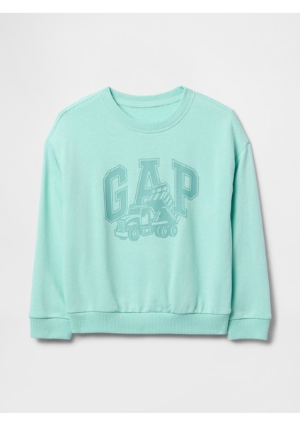 Erkek Bebek Yeşil Gap Logo Relaxed Sweatshirt