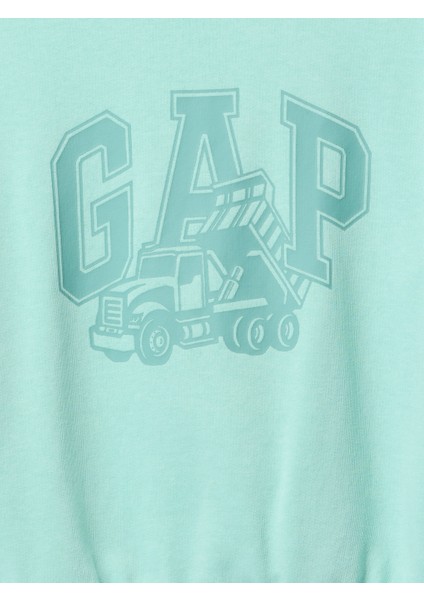 Erkek Bebek Yeşil Gap Logo Relaxed Sweatshirt fiyatları