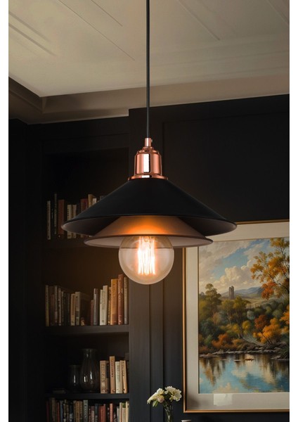 Siyah Füme Rengi Sarkıt Avize Salon Mutfak Koridor Yatak Odası Lamba