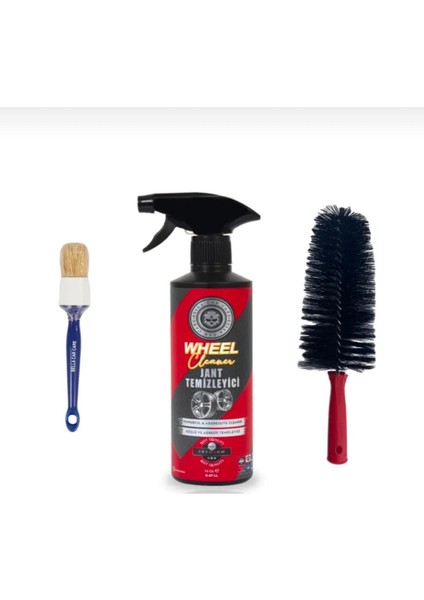 3'lü Set Jant Seti Detay Fırçası Temizleyici ve Jant Fırçası Siyah fiyatları