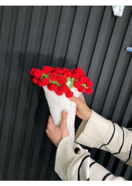 El Örgüsü Gül Buketi Çiçekli Battaniye, Şal Buket Battaniye, Buket Şal, Örgü Çiçek Buketi Battaniye Çiçekli Battaniye, Sevgililer Günü Şal Buket Battaniye fırsatları