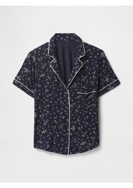 Kadın Lacivert Modal Pijama Üstü fiyatları