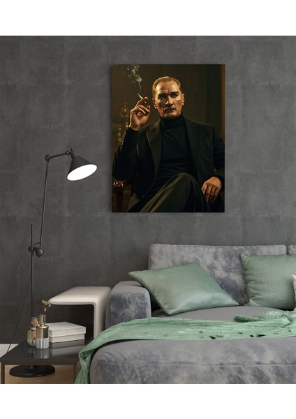 Metal Poster Mustafa Kemal Atatürk - Dekoratif Metal Poster - Hediyelik Metal Poster fiyatları