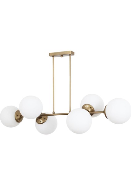 Aren 6 Lı Eskitme Avize-Beyaz Camlı Dekoratif Tasarım Yatak Odası Mutfak Salon Avize fiyatları