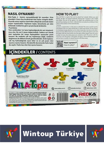 Eğitici Görsel Algı Strateji Zeka Gelişimi Analitik Düşünme Odaklanma Eğlenceli Oyun Atla Topla