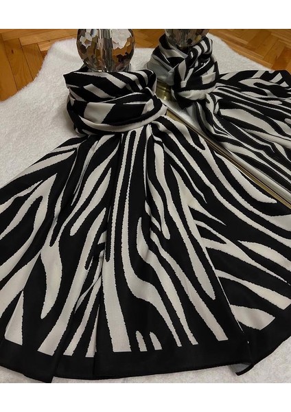 Zebra Desen Şal