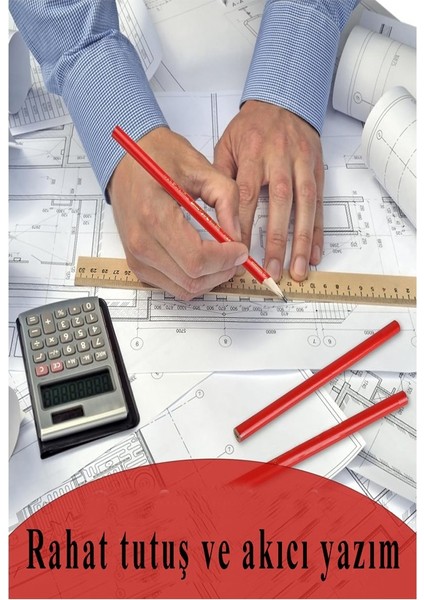 Marangoz Kalem Siyah Oval 24 Adet 1 Paket Kalın Oval Marangoz Inşaat Kalemi Aşap Beton Işaretleme Kalemi Kalın Kalem fiyatları