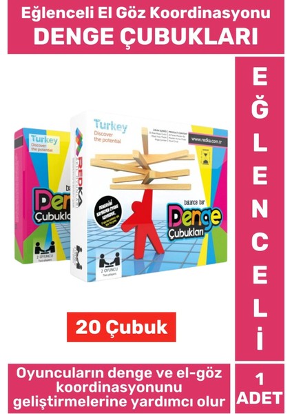 Premium Eğitici El Göz Koordinasyonu Denge Görsel Algı Geliştirici Eğlenceli Oyun Denge Çubukları