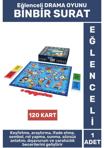 Premium Eğitici Drama Rol Yapma Yaratıcılık Ifade Etme Beceri Eğlenceli Drama Oyunu Binbir Surat