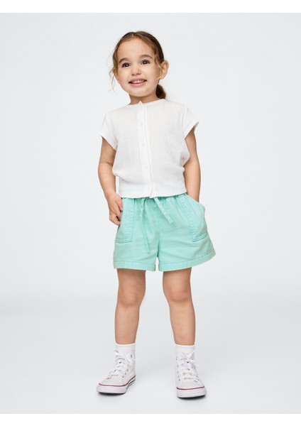 Kız Bebek Mavi Ultrasoft Pull-On Şort