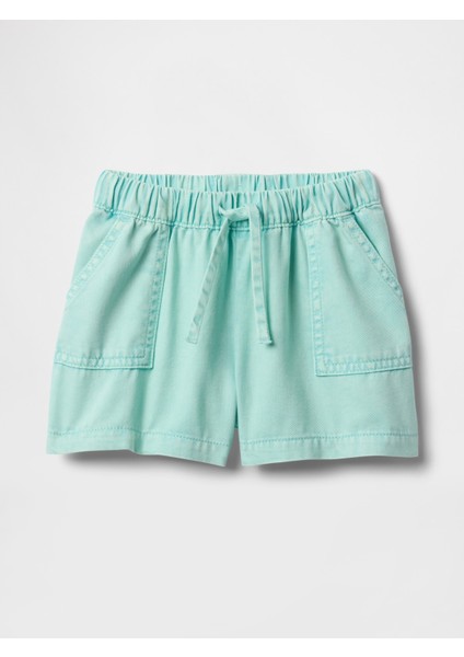 Kız Bebek Mavi Ultrasoft Pull-On Şort fırsatları