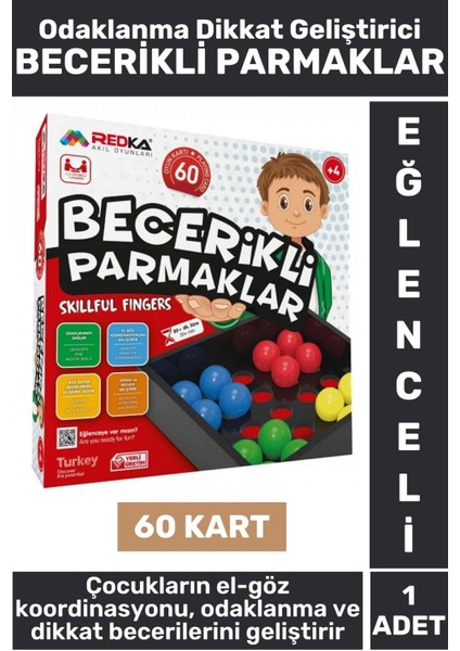 Eğitici Eğlenceli El Göz Koordinasyonu Odaklanma Beceri Geliştirici Oyun Becerikli Parmaklar