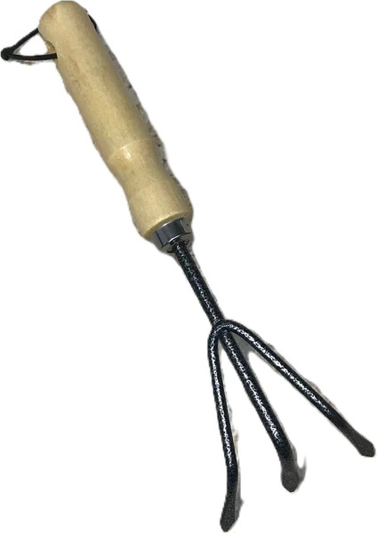 Bahçe Saksı El Tırmığı Piramit Kesim Saksı Çiçek Toprak Gübreleme Tırmık 8/26CM