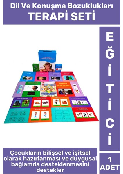 Eğitici Çocuk Dil Konuşma Bilgisi Bilişsel Beceri Geliştirici Dil ve Konuşma Bozuklukları Terapi Set
