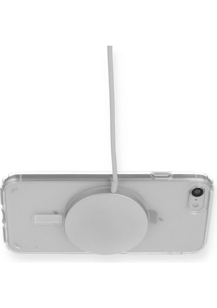 Apple iPhone Se 2020 Kılıf Magneticsafe Şeffaf Silikon - Şeffaf Gnzrz