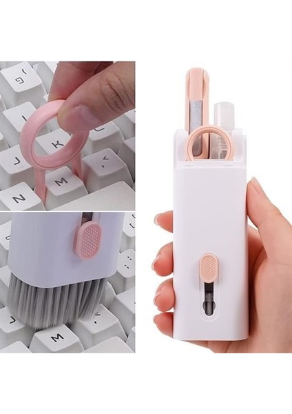 Bakgelal 7 Parça Elektronik Temizlik Seti – Telefon, Bilgisayar, Kulaklık Için Temizleme Kiti - Telefon, Laptop, Kulaklık, Klavye Tablet, Airpod, Ekran Temizleme Aparatı Için