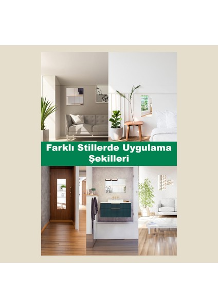Şişecam- Dikdörtgen Boy Ayna- 2 Parça- 20X40 cm - El Kesmeyen Kenarlar - Çift Taraflı Bantlı fırsatları