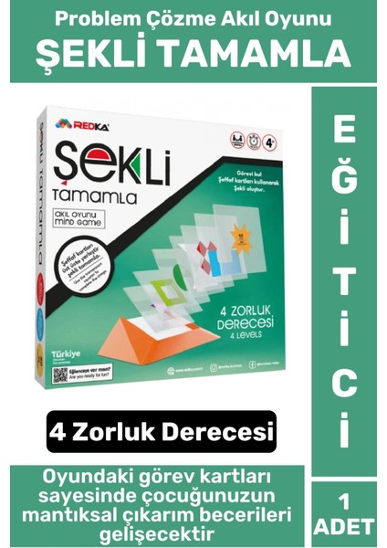 Eğlenceli Eğitici Görsel Algı Zeka Problem Çözme Becerisi Geliştirici Çocuk Oyun Şekli Tamamla