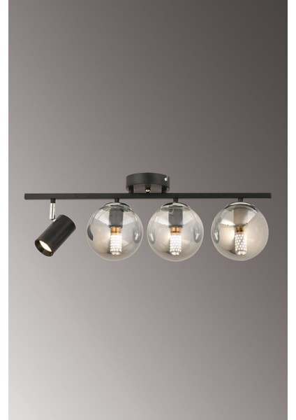 Alen 4 Lü Spotlu (Füme Camlı) Salon Yemek Masası Üstü Hol Yatak Odası Avize modelleri