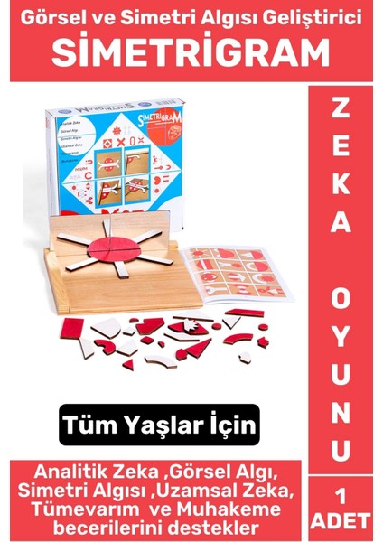 Premium Eğlenceli Görsel Simetri Algısı Analitik Zeka Mahkeme Becerisi Geliştirici Simetrigram