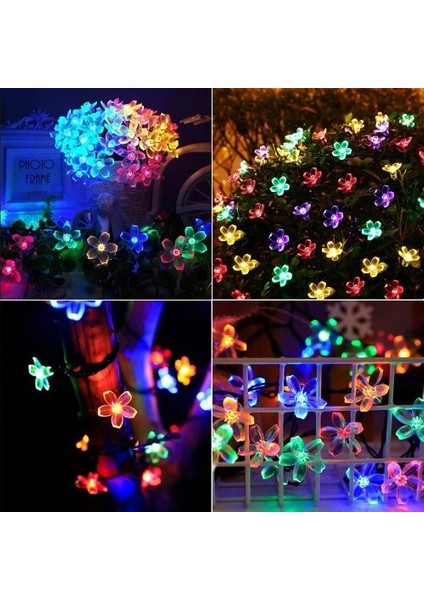 Solar 5m 50 LED Papatya Rgb 8 Fonksiyonlu