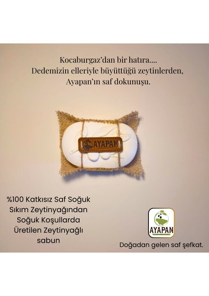 Zeytinyağı Sabunu Mbb E-Ticaret Doğal ve Katkısız Sabun 3X60 Gram
