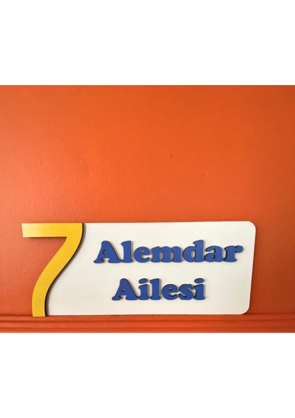 Dekoratif Ahşap Kapı Numaralığı, Kapı Isimliği, Isimli Daire Numarası, Otel Numarası ,oda Numarası-2