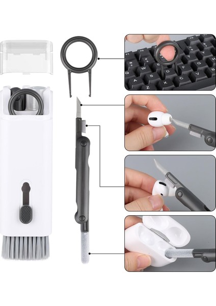 Çok Fonksiyonlu 7 Parça Bilgisayar, Laptop, Klavye, Telefon, Kulaklık Mini Temizleyici Kit Set fırsatları