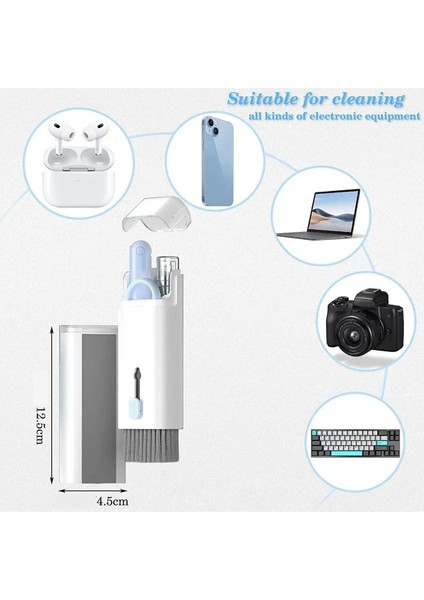 Çok Fonksiyonlu 7 Parça Bilgisayar, Laptop, Klavye, Telefon, Kulaklık Mini Temizleyici Kit Set indirimleri