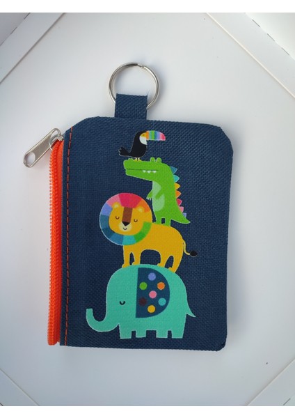 2 Adet Çocuk Cüzdanı, Bozuk Para Cüzdanı,kartlık ve Anahtarlıklı Cüzdan