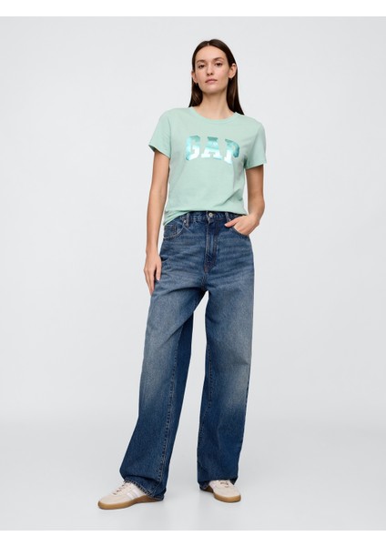 Kadın Mavi Gap Logo T-Shirt fırsatları