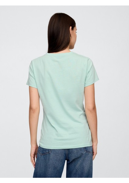 Kadın Mavi Gap Logo T-Shirt indirimleri