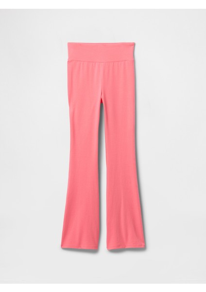 Kız Çocuk Pembe Flare Legging Tayt