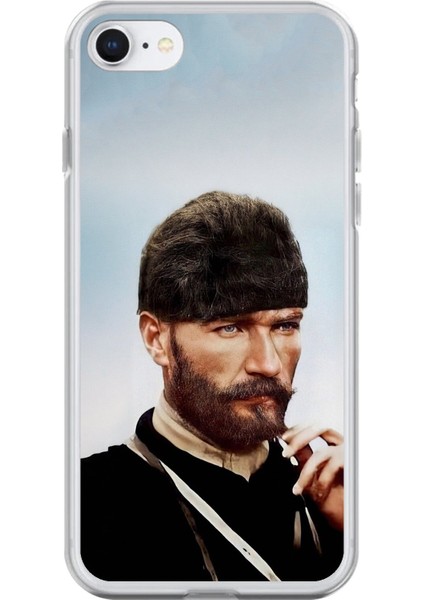 iPhone 6s Uyumlu Şeffaf Kılıf Atatürk 2 Tasarımlı
