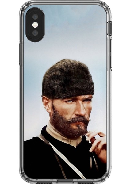 iPhone Xs Uyumlu Şeffaf Kılıf Atatürk 2 Tasarımlı