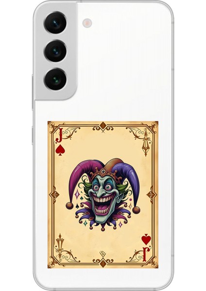 Samsung Galaxy S22+ Uyumlu Şeffaf Kılıf Kartlar Joker 2 Tasarımlı