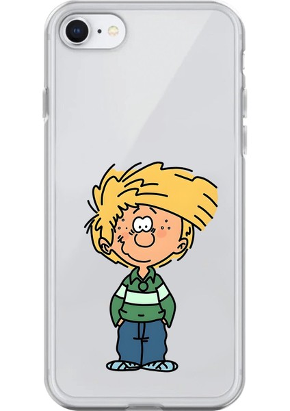 iPhone 7 Uyumlu Şeffaf Kılıf Cartoon Cedric 2 Tasarımlı