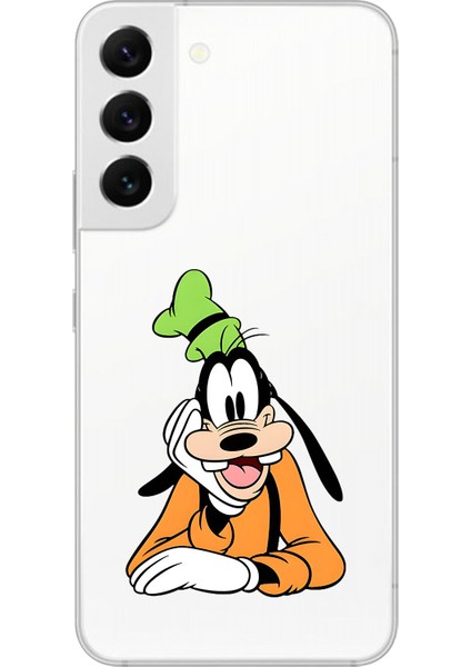 Samsung Galaxy S22 Uyumlu Şeffaf Kılıf Cartoon Goofy 5 Tasarımlı