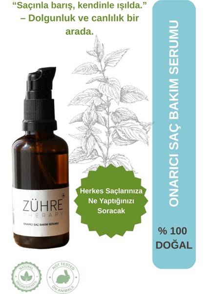 Onarıcı Saç Bakım Serumu Doğal Içerik