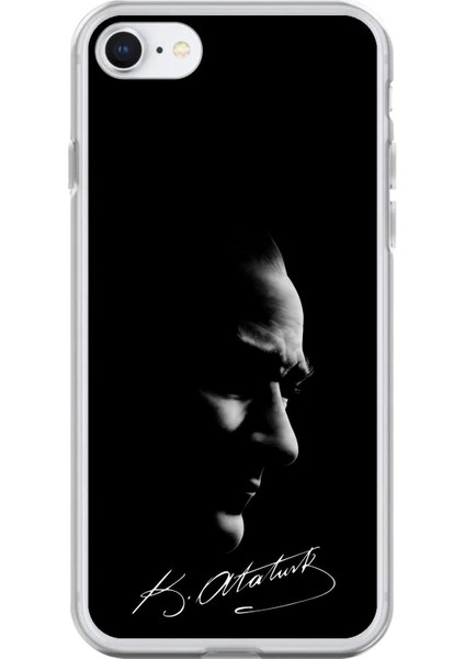 iPhone 6s Uyumlu Şeffaf Kılıf Atatürk 1 Tasarımlı