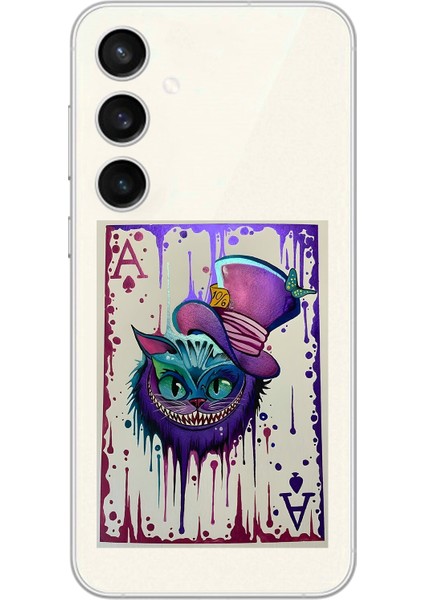 Samsung Galaxy S23+ Uyumlu Şeffaf Kılıf Kartlar As 1 Tasarımlı