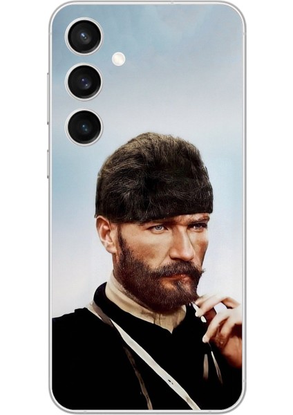 Samsung Galaxy S23+ Uyumlu Şeffaf Kılıf Atatürk 2 Tasarımlı