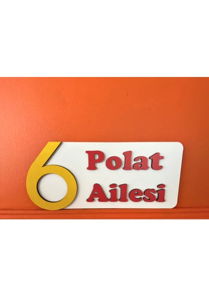 Dekoratif Ahşap Kapı Numaralığı, Kapı Isimliği, Isimli Daire Numarası, Otel Numarası ,oda Numarası-2