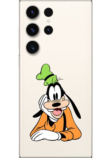 Samsung Galaxy S23 Ultra Uyumlu Şeffaf Kılıf Cartoon Goofy 5 Tasarımlı