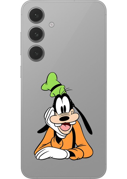 Samsung Galaxy S24 Uyumlu Şeffaf Kılıf Cartoon Goofy 5 Tasarımlı