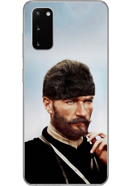 Samsung Galaxy S20 Uyumlu Şeffaf Kılıf Atatürk 2 Tasarımlı