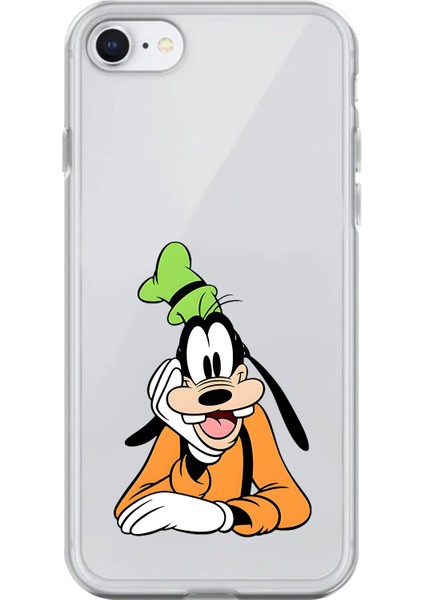 iPhone 6 Uyumlu Şeffaf Kılıf Cartoon Goofy 5 Tasarımlı