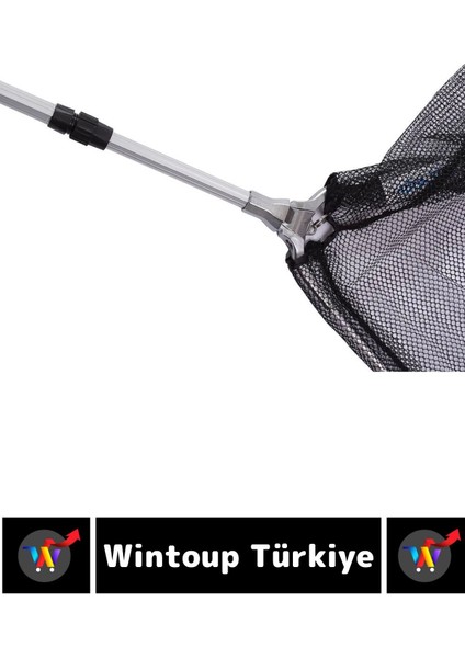 Premium Profesyonel Hobi Kıyı Av Balıkçı Tor Ağlı Katlanabilir Olta Kelepçesi 150 cm