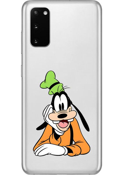 Samsung Galaxy S20+ Uyumlu Şeffaf Kılıf Cartoon Goofy 5 Tasarımlı