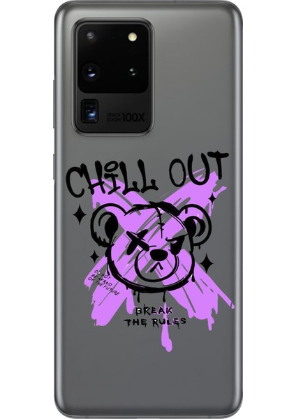 Samsung Galaxy S20 Ultra Uyumlu Şeffaf Kılıf Graffiti 7 Tasarımlı